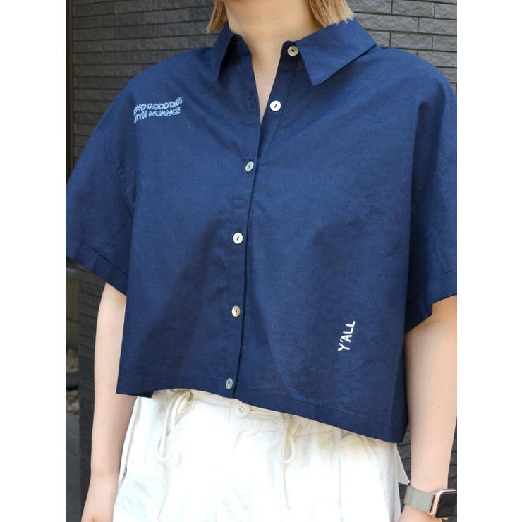 刺繍ハーフスリーブシャツ | Ungrid | 詳細画像18 