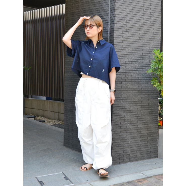 刺繍ハーフスリーブシャツ | Ungrid | 詳細画像19 