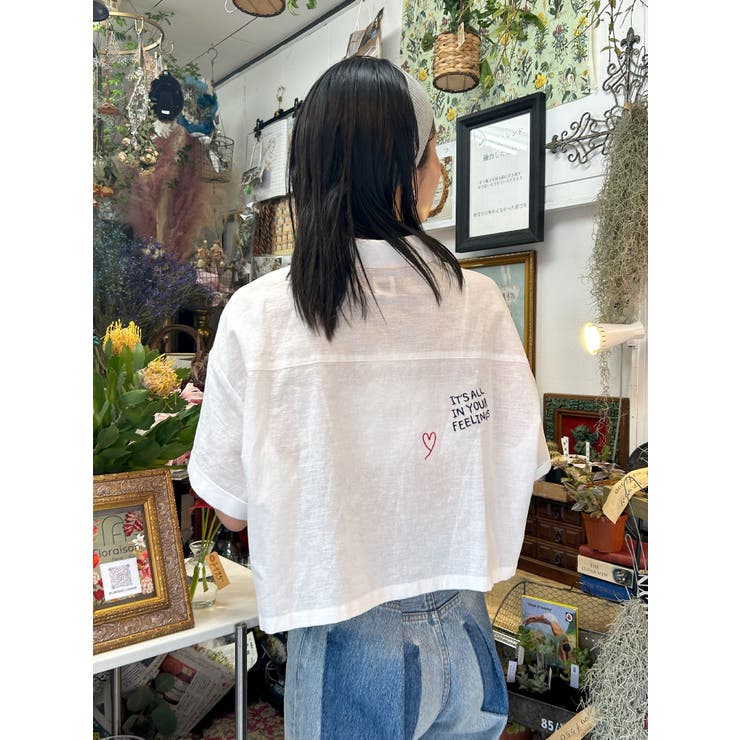 刺繍ハーフスリーブシャツ | Ungrid | 詳細画像23 