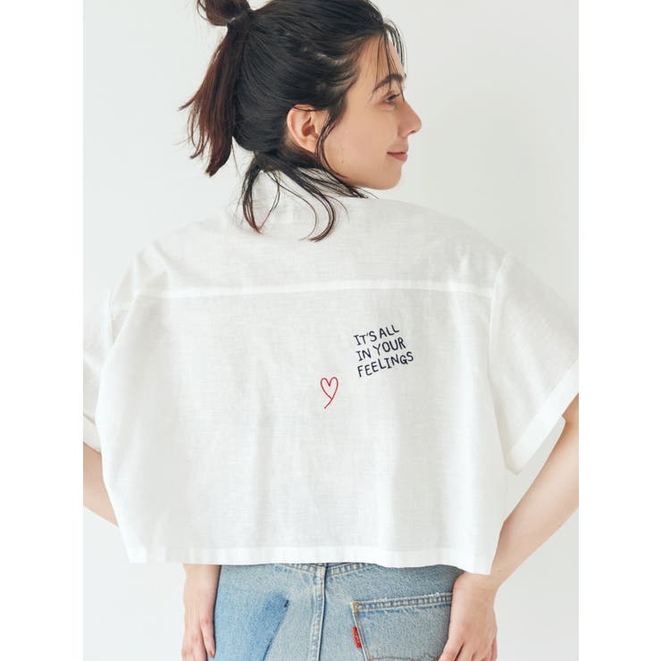 刺繍ハーフスリーブシャツ | Ungrid | 詳細画像4 