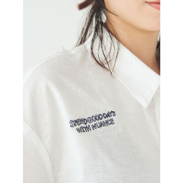 刺繍ハーフスリーブシャツ | Ungrid | 詳細画像5 