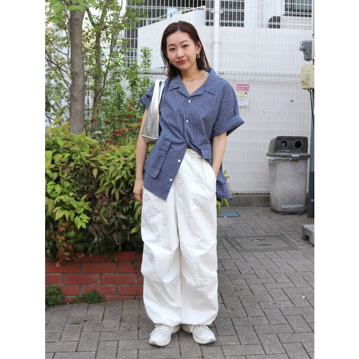 【WEB限定】ハーフスリーブチェックルーズシャツ | Ungrid | 詳細画像11 