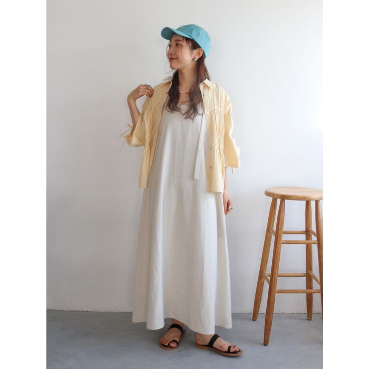 ギャザーデザインハーフスリーブシャツ | Ungrid | 詳細画像34 