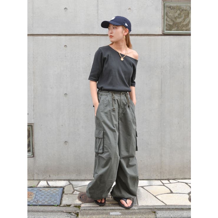 Ungrid / ジップデザインミリタリーパンツ Ungrid ＼SALE50%OFF+2点購入で10%OFFクーポン有／即日発送