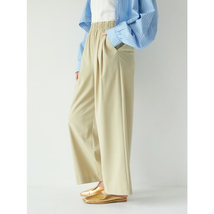 ピスタチオ | カットオフデザインラフタックパンツ | Ungrid