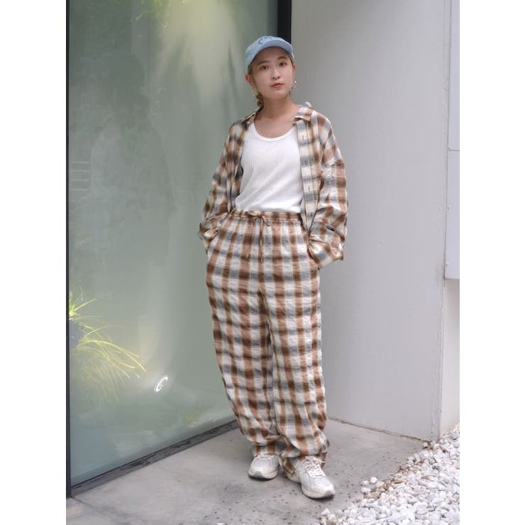 チェックラフパンツ | Ungrid | 詳細画像4 