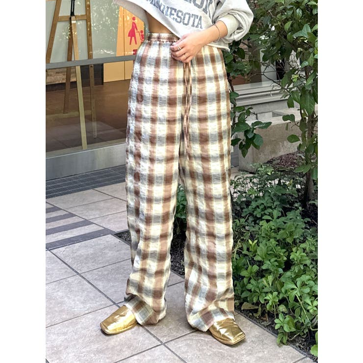 チェックラフパンツ[品番：MKSW0060655]｜Ungrid（アングリット
