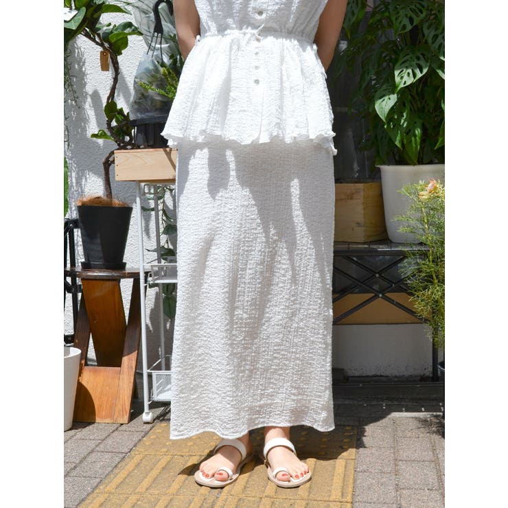 アイライン楊柳スカート【SET UP着用可】 | Ungrid | 詳細画像1 