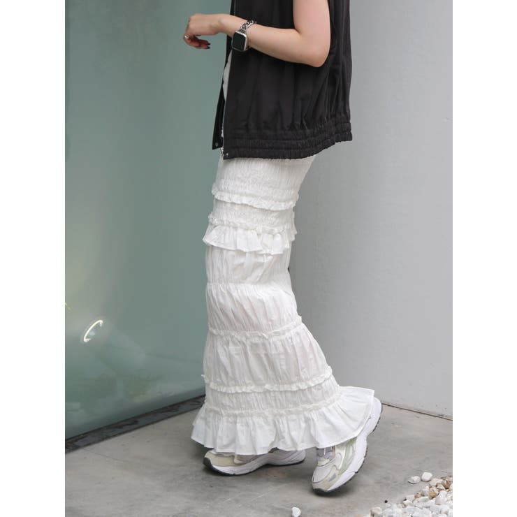 アイラインシャーリングスカート | Ungrid | 詳細画像3 