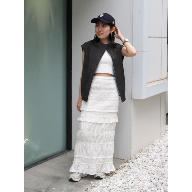 アイラインシャーリングスカート | Ungrid | 詳細画像5 