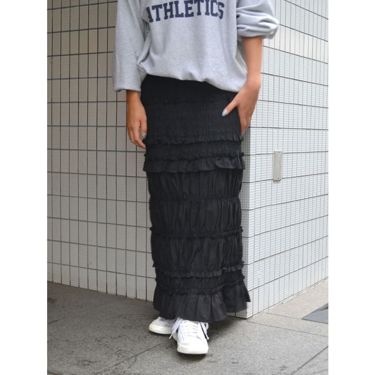 アイラインシャーリングスカート | Ungrid | 詳細画像7 