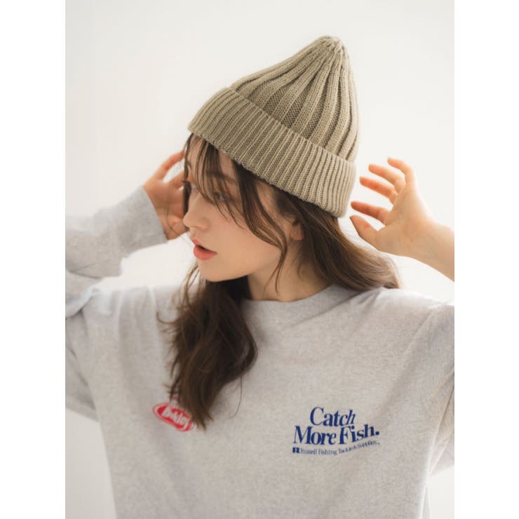 ミディアムグレー | ワイドリブニット帽 | Ungrid