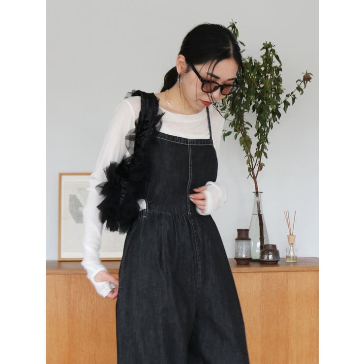 チュールコンビベロアショルダーバッグ | Ungrid | 詳細画像10 