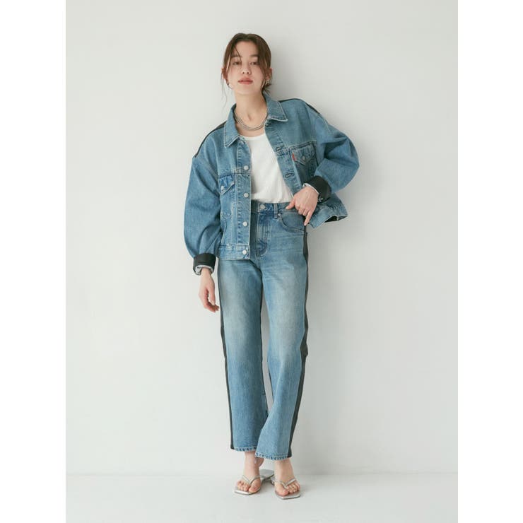 フェイクレザードッキングデニム | Ungrid | 詳細画像10