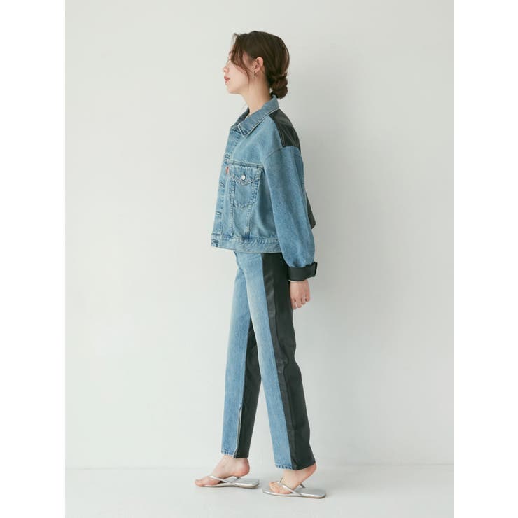 フェイクレザードッキングデニム | Ungrid | 詳細画像11