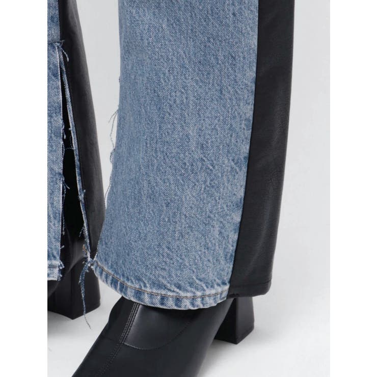 フェイクレザードッキングデニム | Ungrid | 詳細画像18