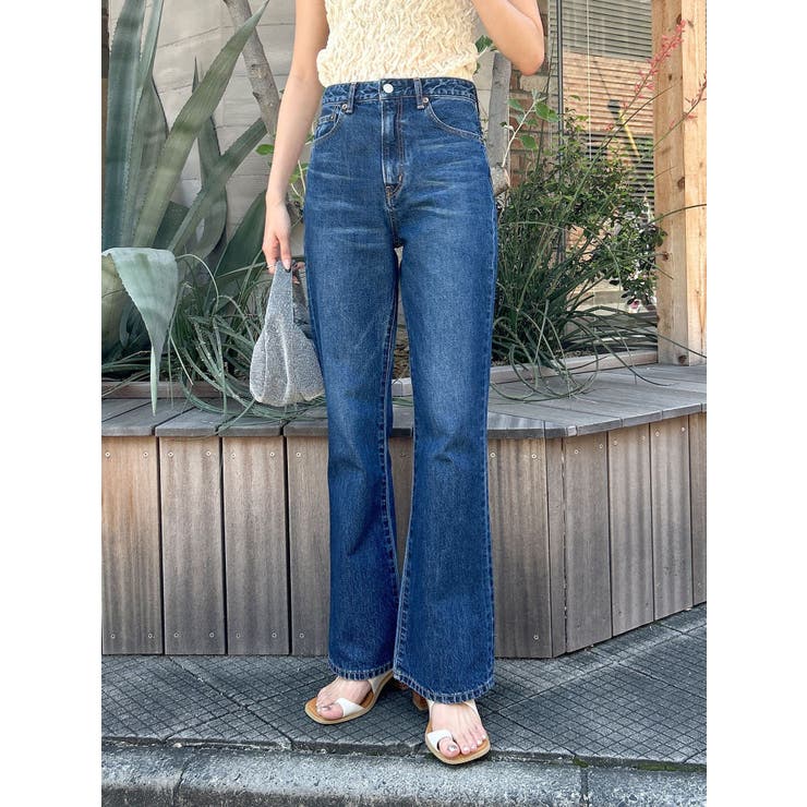 インディゴ | ヴィンテージハイウエストフレアデニム | Ungrid