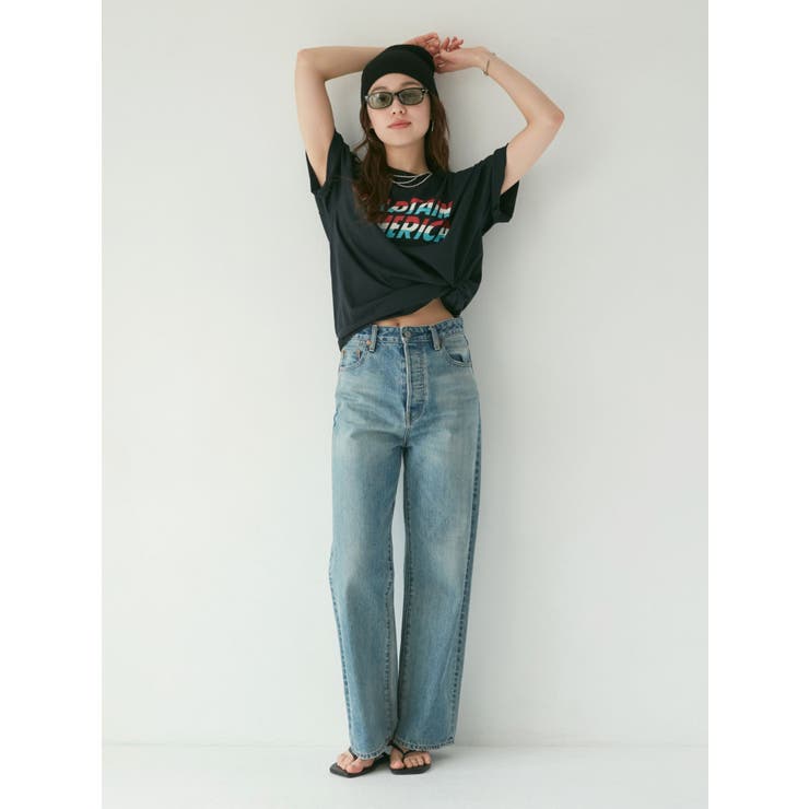 ハイウエストルーズストレートデニム | Ungrid | 詳細画像14 