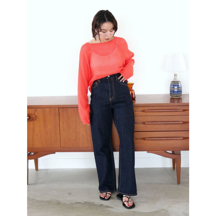 ハイウエストルーズストレートデニム | Ungrid | 詳細画像35 