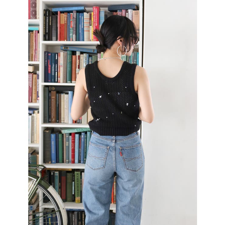 ビジューニットベスト | Ungrid | 詳細画像13 