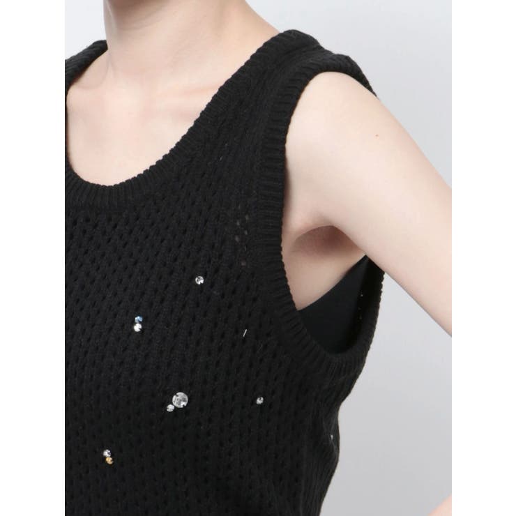 ビジューニットベスト | Ungrid | 詳細画像24 