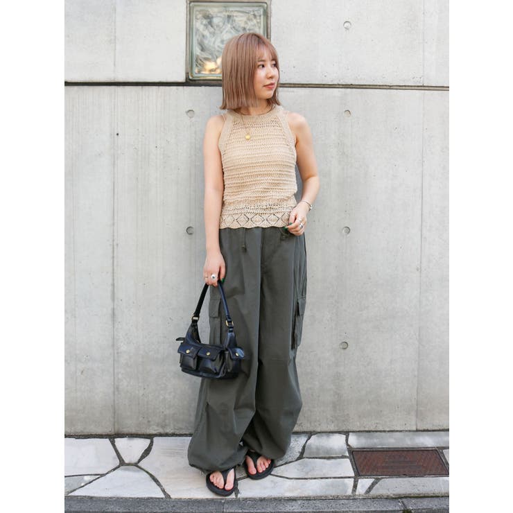 テープヤーンアメスリニットタンクトップ | Ungrid | 詳細画像15 