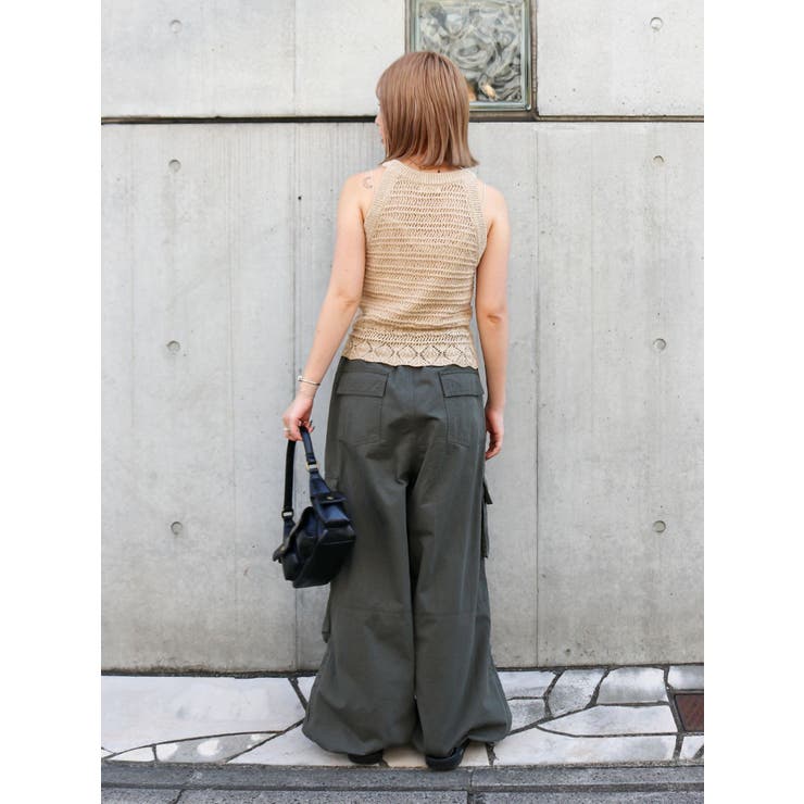 テープヤーンアメスリニットタンクトップ | Ungrid | 詳細画像16 