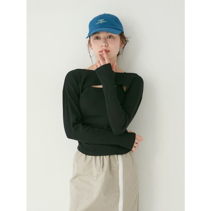 タンクレイヤードショートロングスリーブTee | Ungrid | 詳細画像5 