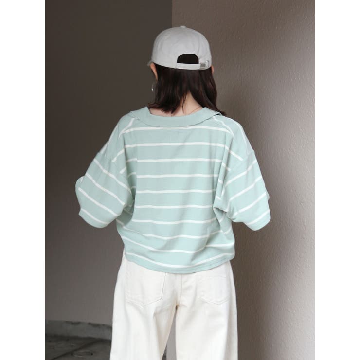 ワイドデザインポロシャツ | Ungrid | 詳細画像10 