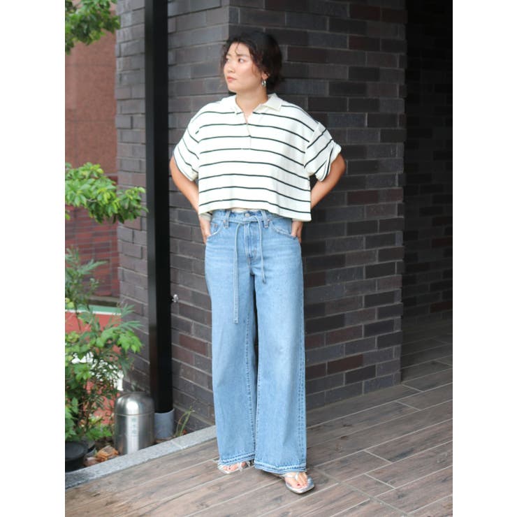 ワイドデザインポロシャツ | Ungrid | 詳細画像15 