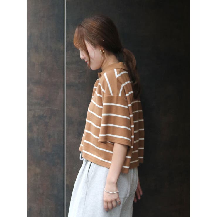 ワイドデザインポロシャツ | Ungrid | 詳細画像3 