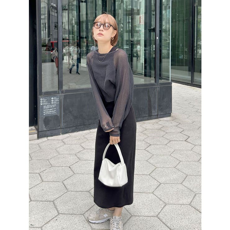 ショートメッシュロングスリーブTee | Ungrid | 詳細画像19 