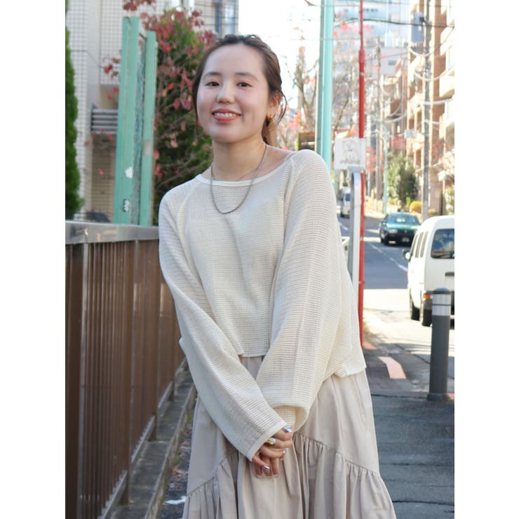 ショートメッシュロングスリーブTee | Ungrid | 詳細画像29 