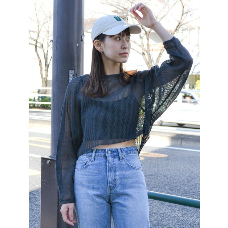 ショートメッシュロングスリーブTee | Ungrid | 詳細画像41 