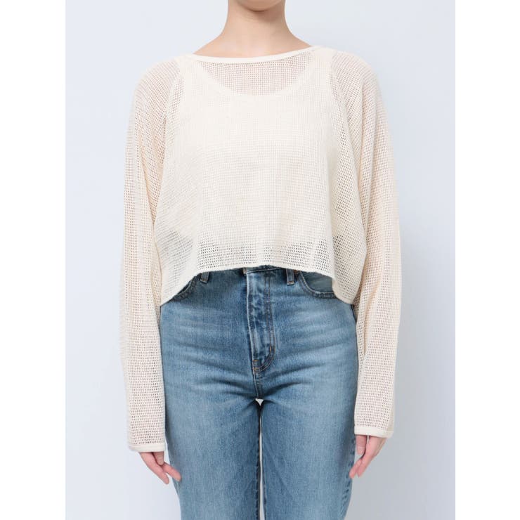 ショートメッシュロングスリーブTee | Ungrid | 詳細画像50 