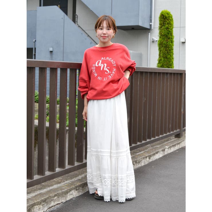 goodness / 刺繍ロゴ スウェット　RED goodness / 刺繍ロゴ スウェット RED