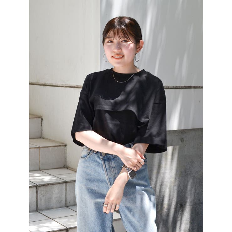 レイヤードショートルーズTee | Ungrid | 詳細画像14 