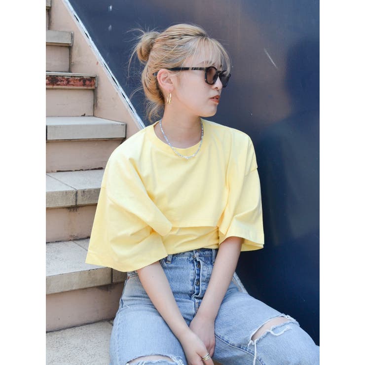 レイヤードショートルーズTee | Ungrid | 詳細画像2 