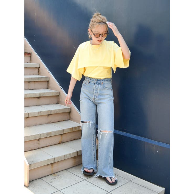 レイヤードショートルーズTee | Ungrid | 詳細画像7 