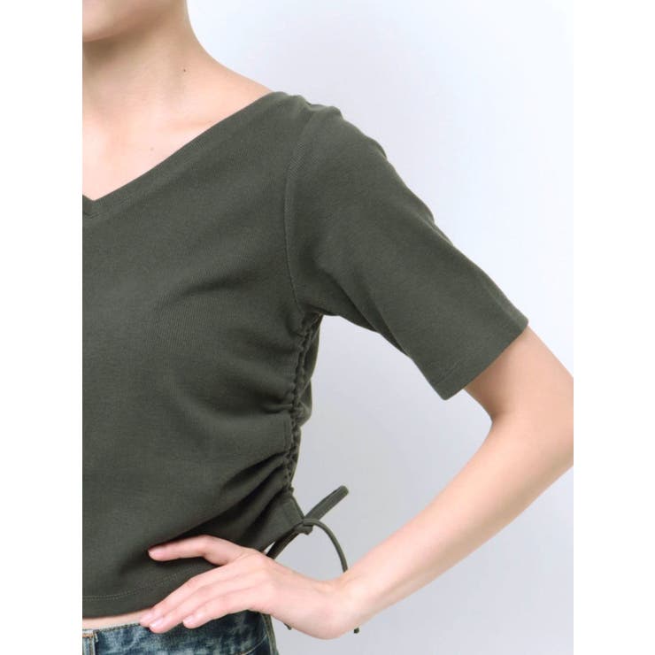 サイドギャザーショートTee | Ungrid | 詳細画像7 