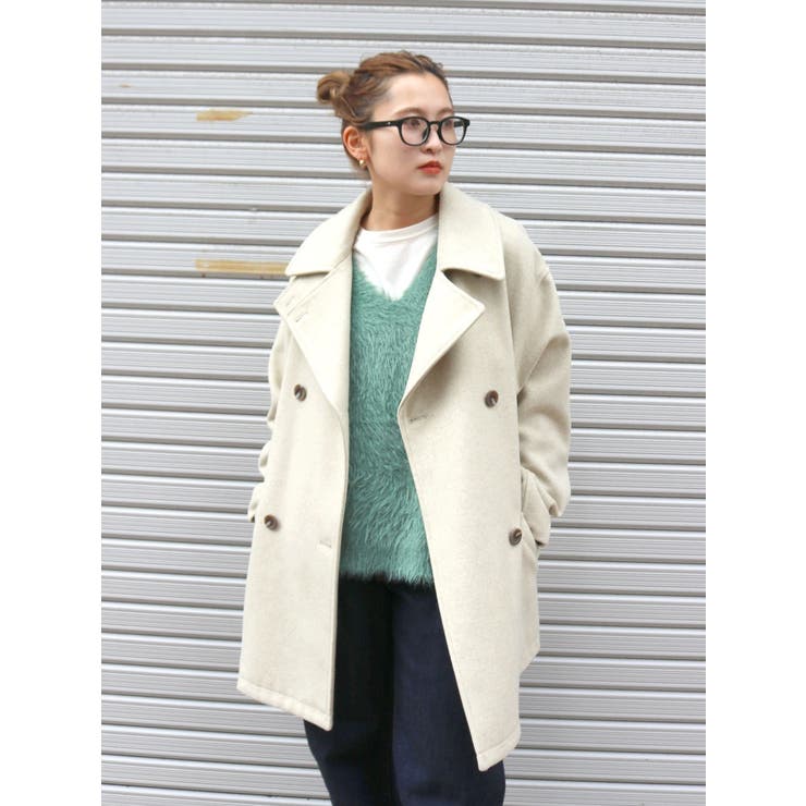 ハイネックミドル丈コート | Ungrid | 詳細画像2 