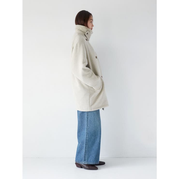 ハイネックミドル丈コート | Ungrid | 詳細画像8 