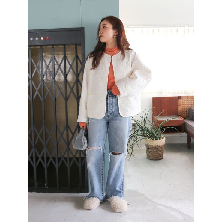 エンブロイダリーデザインブルゾン | Ungrid | 詳細画像6 