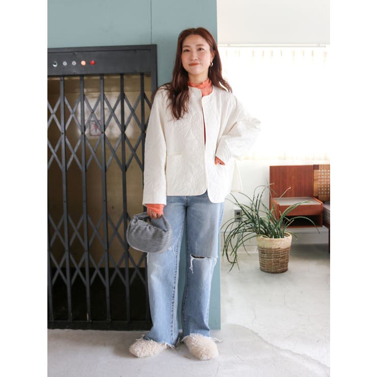 エンブロイダリーデザインブルゾン | Ungrid | 詳細画像7 