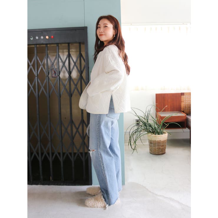 エンブロイダリーデザインブルゾン | Ungrid | 詳細画像8 