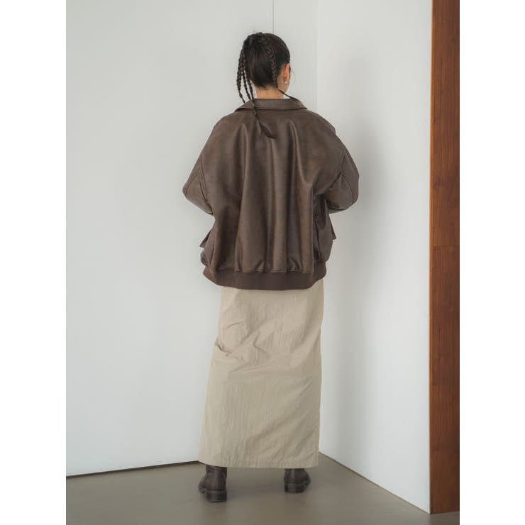 え さん専用 ungrid フェイクレザーブルゾン Ungrid（アングリッド）の「フェイクレザーブルゾン（ブルゾン）」 - WEAR