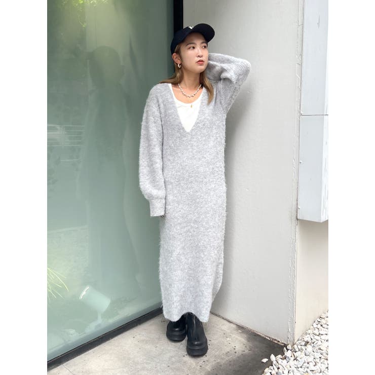 2Wayスリットニットワンピ－ス | Ungrid | 詳細画像2 