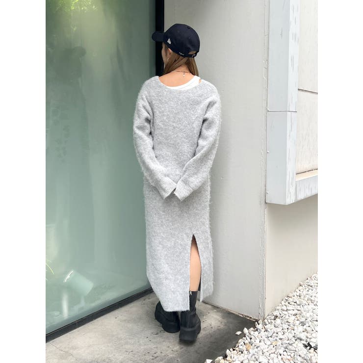 2Wayスリットニットワンピ－ス | Ungrid | 詳細画像5 