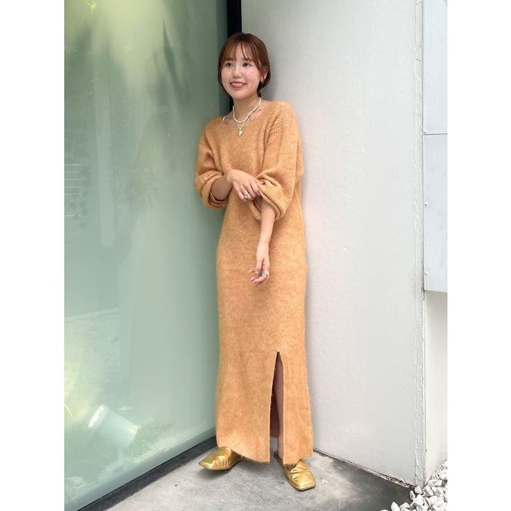 2Wayスリットニットワンピ－ス | Ungrid | 詳細画像7 