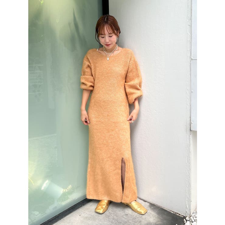 2Wayスリットニットワンピ－ス | Ungrid | 詳細画像8 